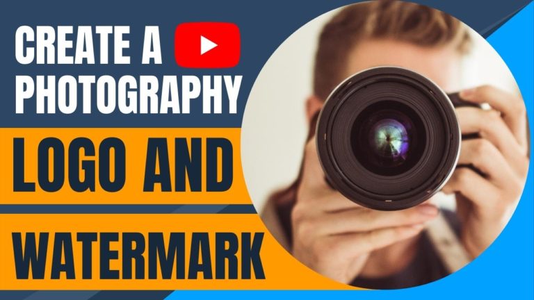 How to Make a Photography Logo and Watermark (VIDEO)