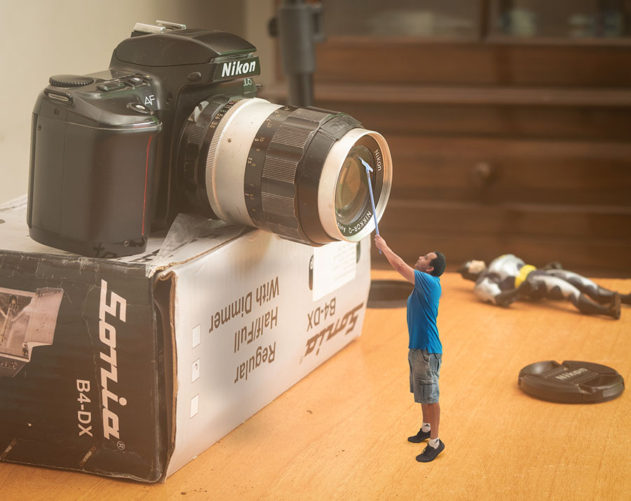 creative miniature trick photography