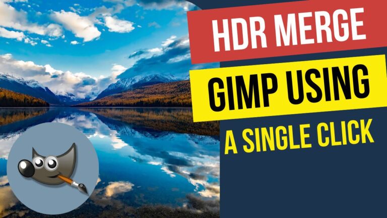 GIMP HDR Tutorial – How to Merge Different Exposures With One Click (Video)