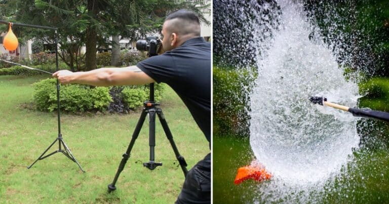 Popping Water Balloon Photography Using Fast Shutter Speed