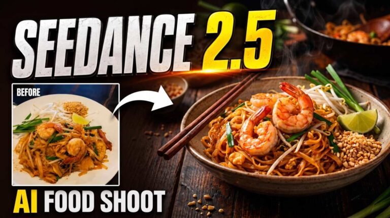 AI Food Shoot Using Seedance 2.5 & Nano Banana Pro – Full Workflow