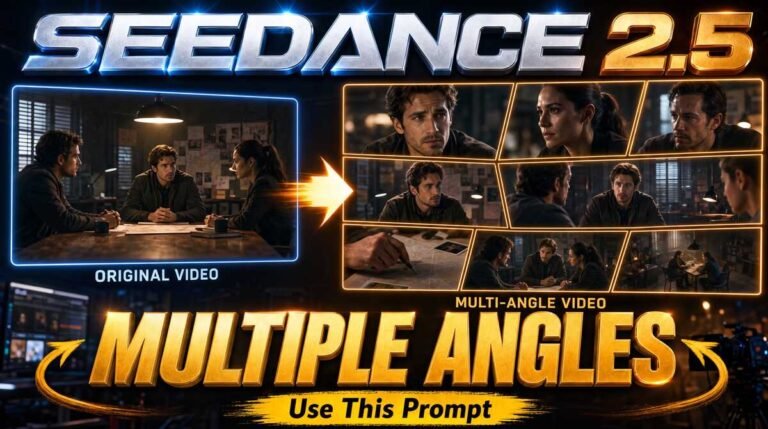 Turn 1 Static Video into Multi-Angle Video – Seedance 2.5